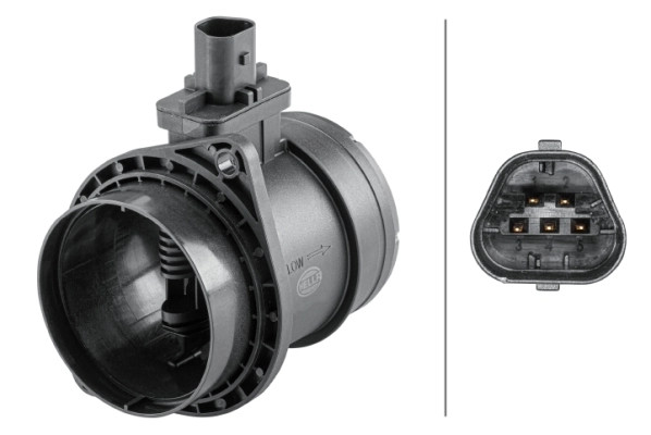 Débitmètre de masse d'air Hella 8ET 358 095-631, capteur de haute précision thermique