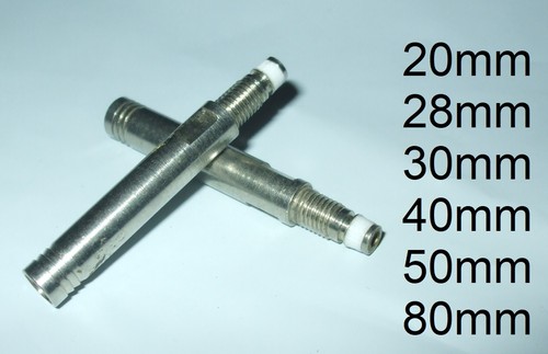 Extensores de válvula roscada Presta, par (20 mm, 30 mm, 40 mm, 50 mm, 80 mm) - Imagen 1 de 2