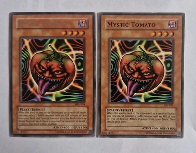  2x MYSTIC TOMATO MRL-094 Rare & SKE-021 Common Playset NM/LP Unl Edt VINTAGE 