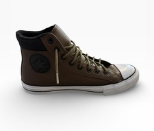 Converse Chuck Taylor All Star Hi Top Brown Leather Sneakers 162413c Size Mens 9