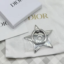 Dior Silver Star Phone Ring Stand Holder VIP + Dior Pouch ••NEW IN BOX••🎁
