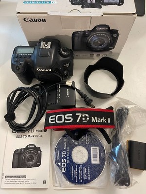 Canon 7D Mark II Body w/ Original Box, 2 Batteries, Charger - Shutter  12,000