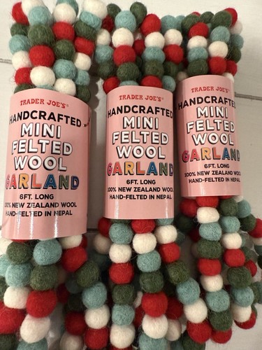 Trader Joes Felted Wool Garlandnull