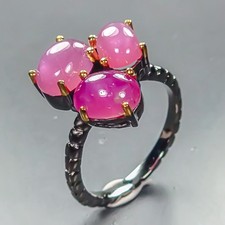 Jewelry shop Ruby Ring 925 Sterling Silver Size 5 /R453597
