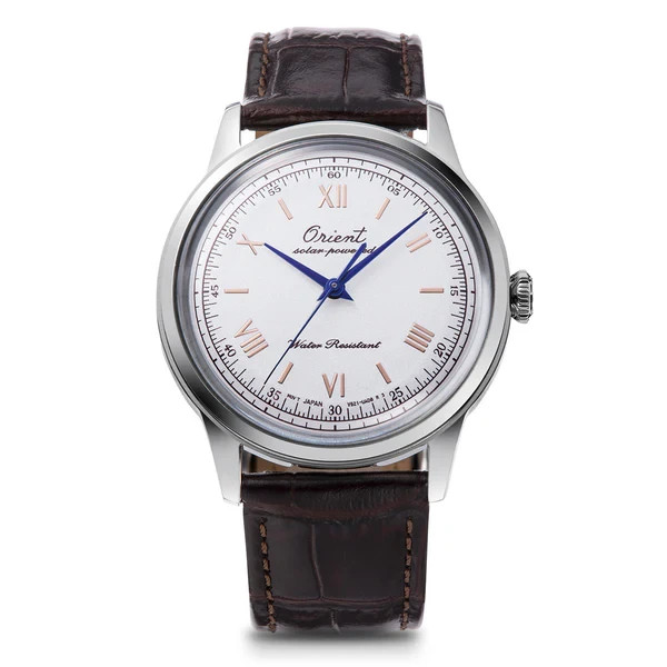 Orient Bambino 38 Solar-Powered Analog Watch Limited Edition 750