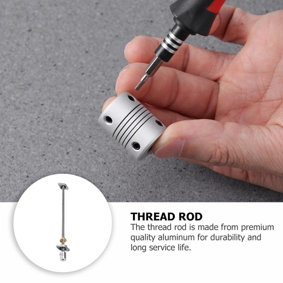 2 PCS 3d Printing Accessories Single Gang Box Lead Screw with Nut 300mm ...