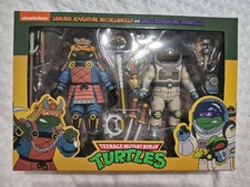 NECA TMNT - Samurai Adventure Michelangelo and Space Adventure Donatello 2 Pack