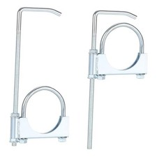 2 Pcs Universal Exhaust Clamp with Hanger - Heavy-Duty Steel for 2.5 Inches