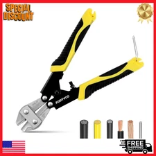 8IN Heavy Duty Mini Bolt Cutters Wire Cable Cutters Spring Loaded Hand Tool