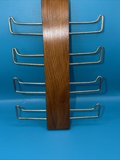 Vintage Tie Hanger Tie Holder Tie Rack Wood Metal