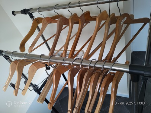 20 Vintage Wooden Hangers Clothes Mixed size and shape.