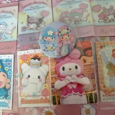 Sanrio Wafer Live Characters Chara Potre Can Badge Puro