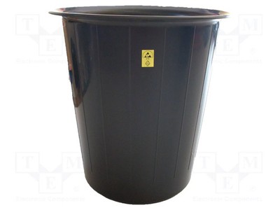 13l schwarz 310x300mm Müllkorb ESD 100kΩ