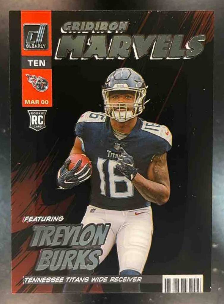 2022 Panini Donruss Treylon Burks Gridiron Marvels #GM-18 RC Tennessee Titans
