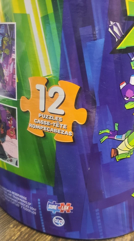 Juego de 12 rompecabezas Nickelodeon Rise of the Teenage Mutant Ninja Turtles Foto 4 de 4