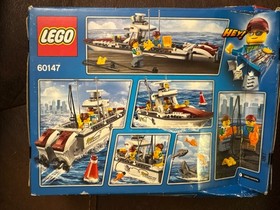 LEGO City 60147 Fishing Boat. New. Sealed. Damaged Box.