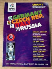 Euro 96 Quarter Finals 2 Programmes Including England V Spain