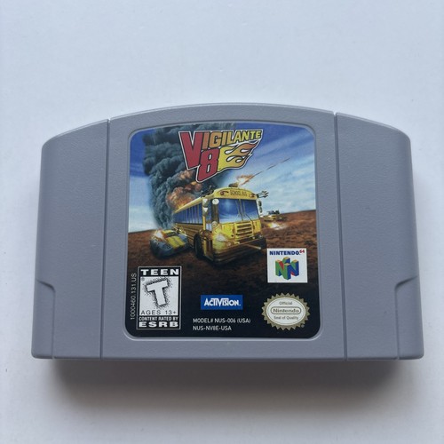 Vigilante 8 N64 Nintendo 64 Authentic Game Cartridge Cleaned Tested Rare Fun