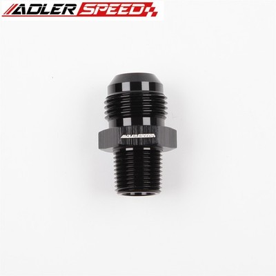 NEW BLACK -10AN 10AN To 3/8'' Inch NPT Straight Aluminum Fuel Adapter Fitting US