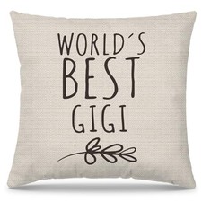 Gigi Gifts Pillow Covers 18x18, Best Grandma Gifts for Mother's Day Birthday