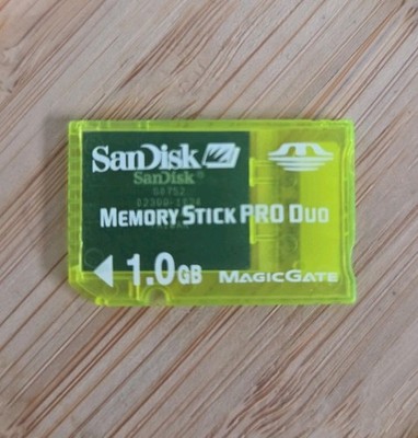 1GB Memory Stick PRO Duo ( 1GB MS PRO Duo ) SanDisk gebraucht 