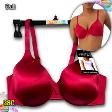 NWT Bali Women's 38C One Smooth U Concealing and Shaping Bra 3W11 Scarlet Berry