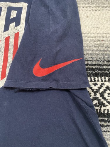 Nike USA National Soccer Team Shirt Mens XL Blue Athletic Tee Graphic Swish - Picture 3 of 6