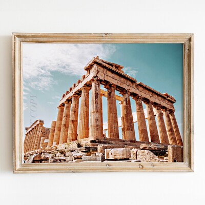 Parthenon in Athens Greece Ancient History Rome Greeks Wall Art Poster Print