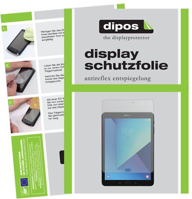 2x Schutzfolie für Samsung Galaxy Tab S3 matt Displayschutzfolie Folie dipos