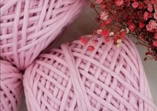 Macrame Natural Cotton Cord 3mm Pink Colour 1Kg