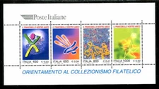 ITALY 2312, 1999 STAMP DAY, SHEET OF 4, MNH (IT581)