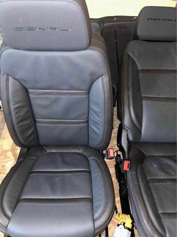GMC SIERRA 2020-2024 doble cabina/chevy silverado asientos delanteros y traseros de cuero OEM Foto 4 de 4