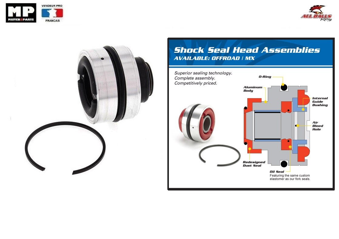 Joint spi de tige amortisseur 37-1006 compatible avec moto cross Honda CR 85 R de 2003 à 2015