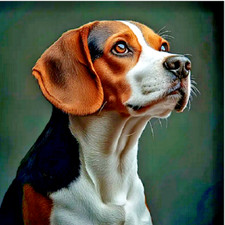 One-Of-A-Kind BEAGLE DOG ANIMAL Pendant on Plated 925 Silver 20" 22" Necklace