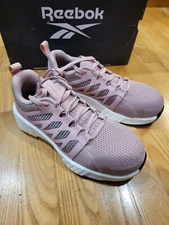 Reebok Work Womens RB546 Fusion Flexweave Safety Toe Athletic Shoe Size 6 M Pink