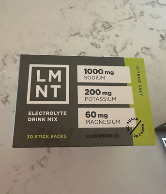New Drink LMNT Keto Electrolyte Powder Packets Citrus Salt 30 Stick Packs!