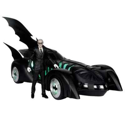 DC Multiverse Batman Forever Batmobile Vehicle and Alfred