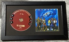 THE JACKSONS SIGNED VICTORY CD - AUTOGRAPHED MOUNTED & FRAMED - MICHAEL JACKSON