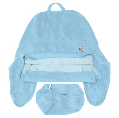 Husband Pillow Cover Bed Rest Reading Pillow Replacement Cover, Sky  Blue