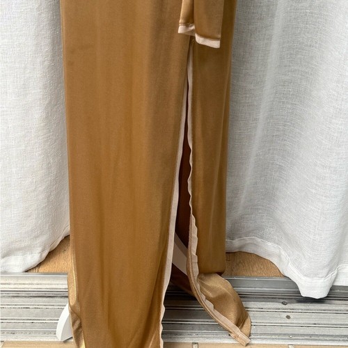 BCBG Maxikleid Kleid Metallic Gold Langarm - Bild 6 von 11