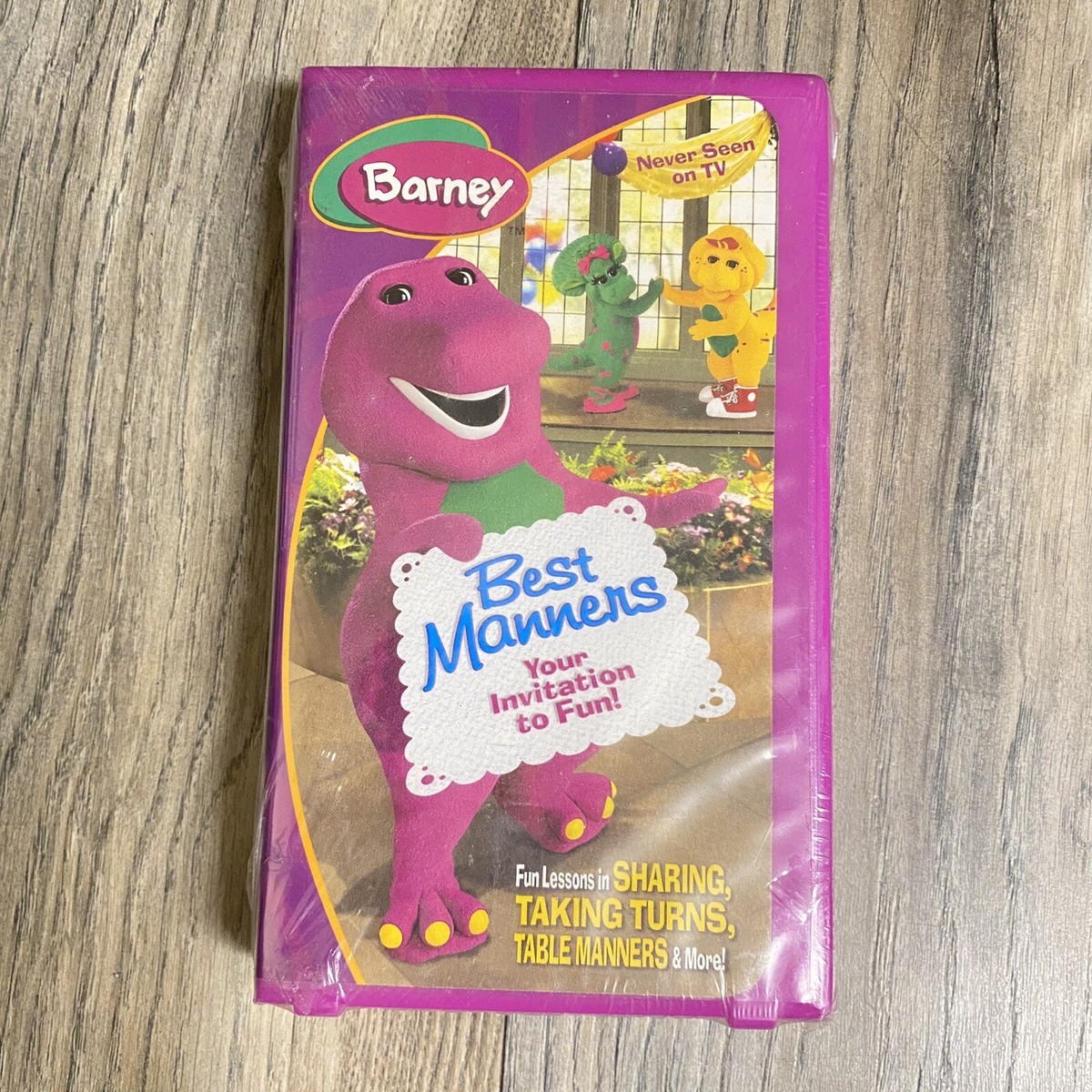 Barney Best Manners 2003 VHS Tape Clamshell New Sealed Snapcase