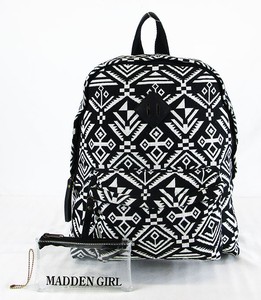 ** MADDEN GIRL BKOACH Black & White Aztec Cotton Backpack Msrp $54.00 | eBay