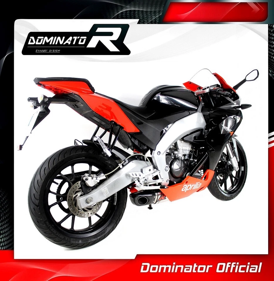 Silenciador RS4 125 escape HP4 carbono Dominator Racing silenciador 2015 2016 2017 - Imagem 3 de 4