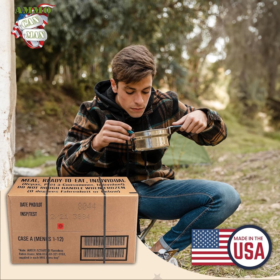 Sopakco 12ct US Military Surplus MRE Meals Ready to Eat 2021 12 Menus 1