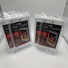 Ultra Pro One-Touch Magnetic Card Holder 75pt Point UV Protection - Lot of 4