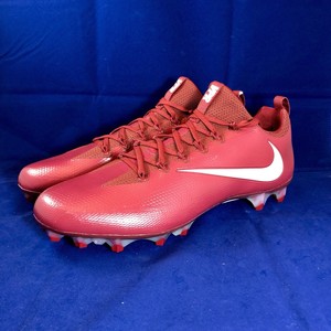 solid red football cleats