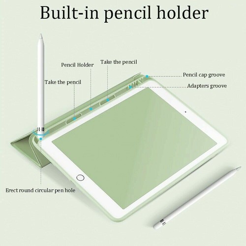 Shockproof Case With Pen Holder For iPad 5/6/7/8/9th Gen Air Pro 11/12.9 Mini 6 - Picture 4 of 15