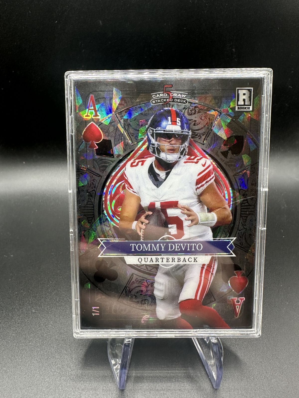 2023 Wildcard 5 Card Draw Tommy Devito 1/1 Ace of Spades 🔥🔥