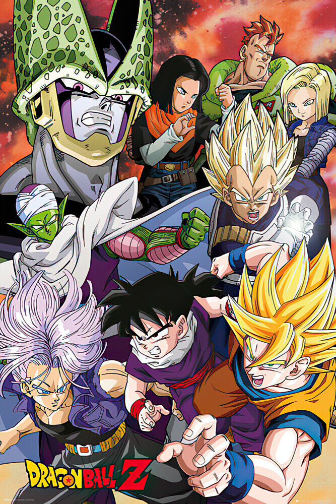 Dragonball Z - Anime / Manga TV Show Poster / Print (Cell Saga - Characters)