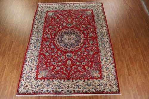 Excellent Vintage Ardakan 11x14 Palais Zone Tapis Floral Noués à la Main - Picture 2 of 12